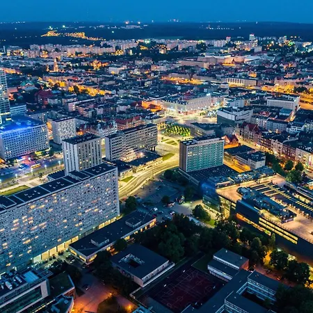 Urban Apartments Global Skyline, 15Th Floor No 23, Free Garage, Self Check-In Katovice Exteriér fotografie